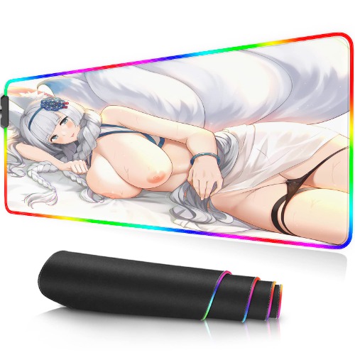 Ecchi Otaku Hentai Mousepad Naked Anime Waifu Large Gaming Mouse Pad, Durable 31.5x11.8 Inch Large Extended Keyboard Mouse Pad with Stitched Edges, Waterproof Non-Slip Base Long Pad - Pattern 6