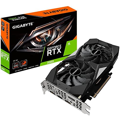 Gigabyte GeForce RTX 2060 D6 6GB V2 Graphics Card, Black - Single