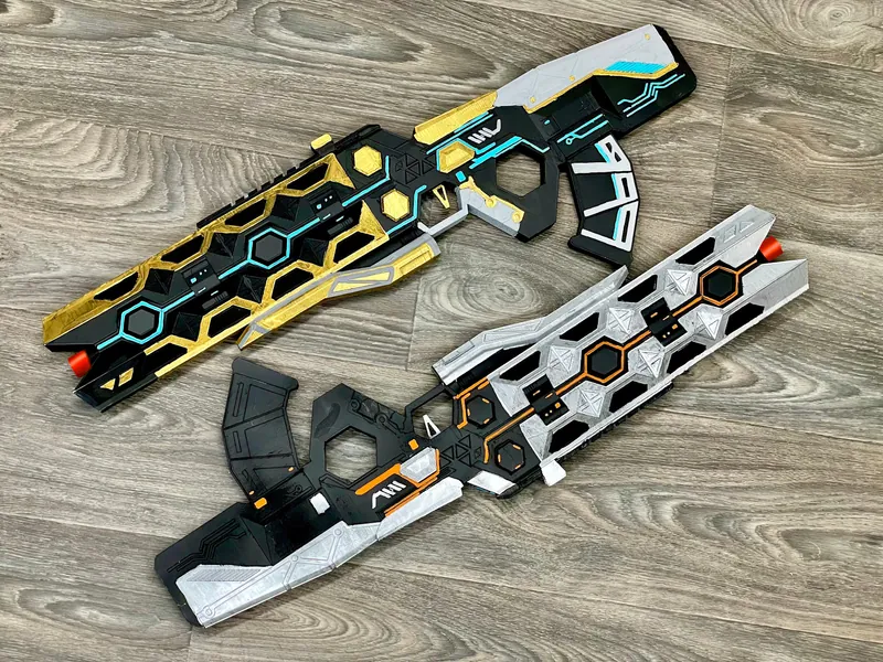 Heavy Metal & Heat Sink Flatline VK-47 Battle Royale 3D Printed Prop Toy Fan Art Decor