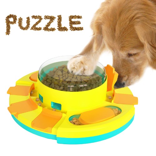 KADTC Dog Puzzle Toy Dogs Brain Stimulation Mentally Stimulating Toys Beginner Puppy Treat Food Feeder Dispenser Advanced Level 2 in 1 Interactive Games for Small/Medium/Large Aggressive Chewer Gift - LEVEL 2 IN 1 Puzzle Toy 2in1 B