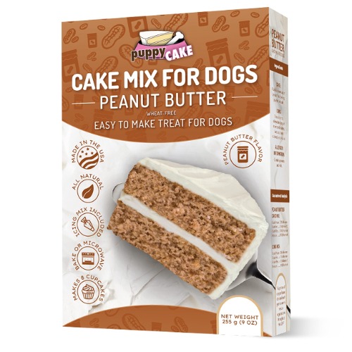 Puppy Cake Wheat-Free Peanut Butter Cake Mix and Frosting for Dogs - Basic pack