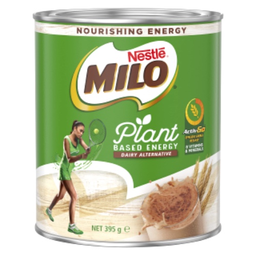 Milo Plant Based Choc Malt Powder Drink 395g (Vegan Friendly, Dairy Alternative), 395 g
