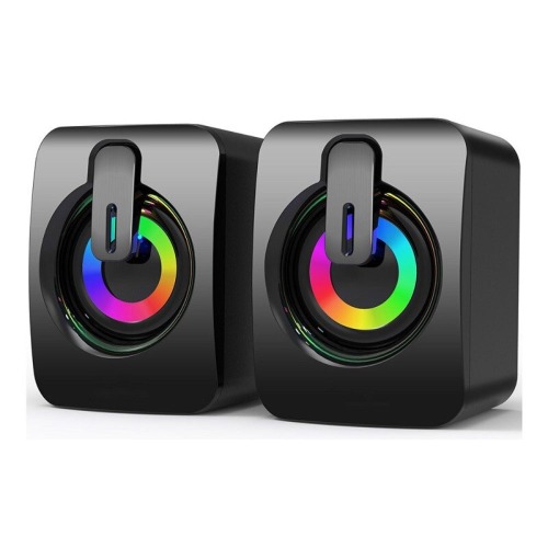 Mini RGB Computer Speaker - Black