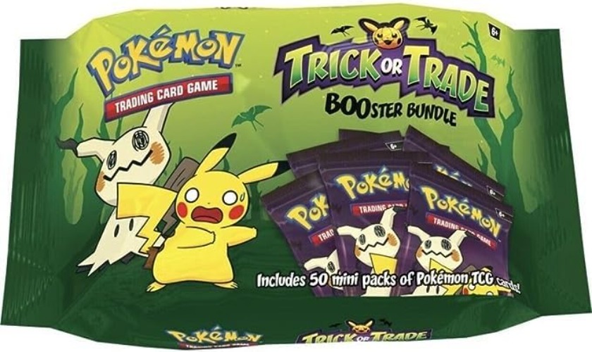Pokeman “Trick or Trade 2023'' Booster Halloween Booster - Englisch + Heartforcards® Versandschutz (50 Booster) - 50 Booster