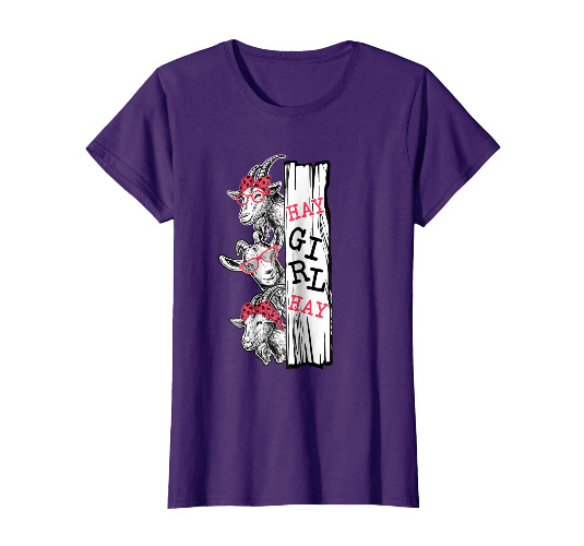 Hay Girl Hay Funny Goat T-Shirt Goat Lover Gifts | Default Title