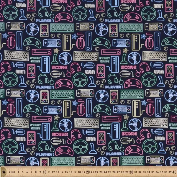 Mix N Match Gamer 112 cm Cotton Poplin