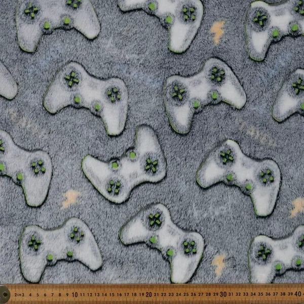 Gamer Printed 148 cm Glow Fleece Fabric