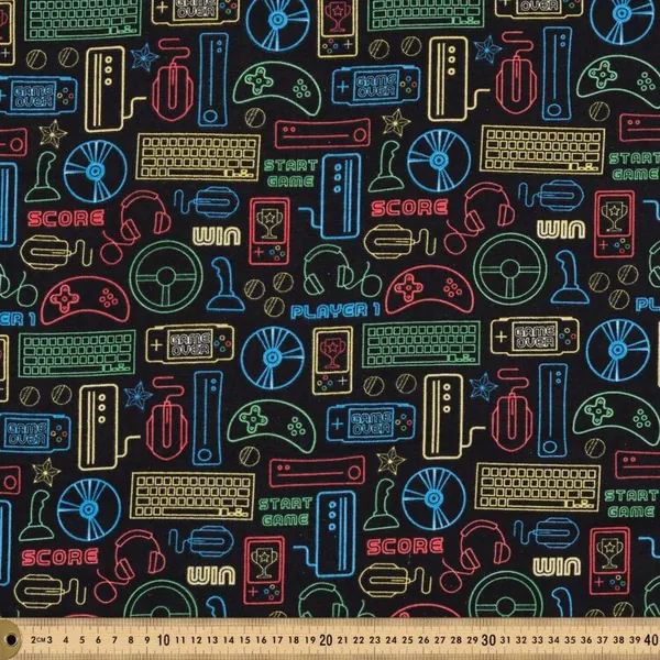 Gamer 112 cm Cotton Flannelette