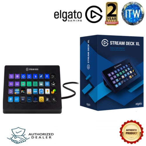 Elgato Stream Deck XL - Advanced Stream Control with 32 customizable LCD keys, for Windows 10