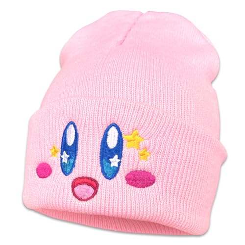 Ohjijinn Anime Beanie Pink Beanie Cute Kawaii Knit Hats, Funny Beanie Hat Winter - Star