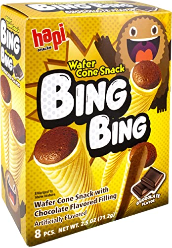 Hapi Bing Bing Ice Cream Scone Snack, Chocolate, 2.51 Ounce - Chocolate