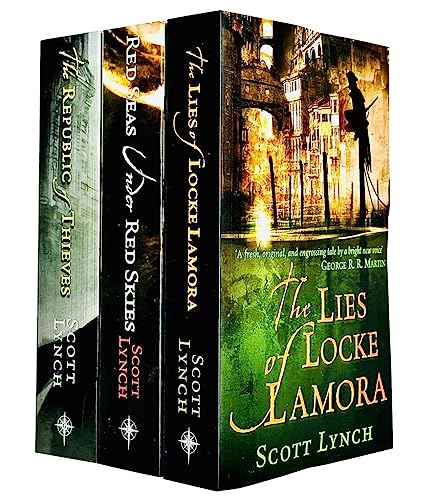 gentleman bastard sequence series scott lynch 3 books collection set - (the lies of locke lamora,red seas under red skies,the republic of thieves)