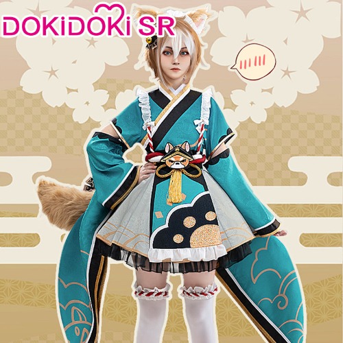【Ready For Ship】DokiDoki-SR Game Genshin Impact Gorou/Miss Hina Cosplay Costume Kimono Maid | Gorou XL