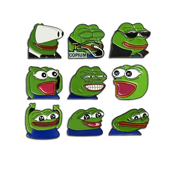 Pepe/Peepo Pins (9 PACK)