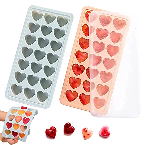 2 Pack Heart Shaped Ice Cube Trays