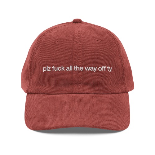 plz fuck all the way off ty. Embroidered Hat - Burgundy