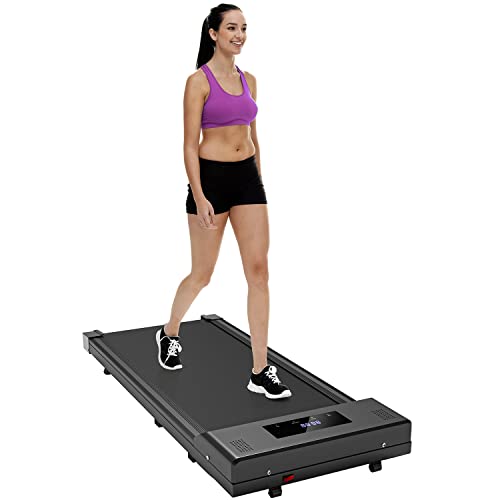 Walking Pad,Under Desk Treadmill,Treadmill for Home, TOGOGYM 2 in 1 Portable Walking Treadmill with Remote Control, Walking Jogging Machine in LED Display - Black