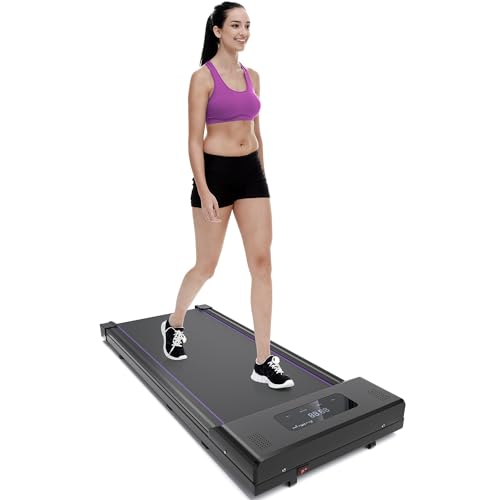 Walking Pad,Under Desk Treadmill,Treadmill for Home, TOGOGYM 2 in 1 Portable Walking Treadmill with Remote Control, Walking Jogging Machine in LED Display - Purple