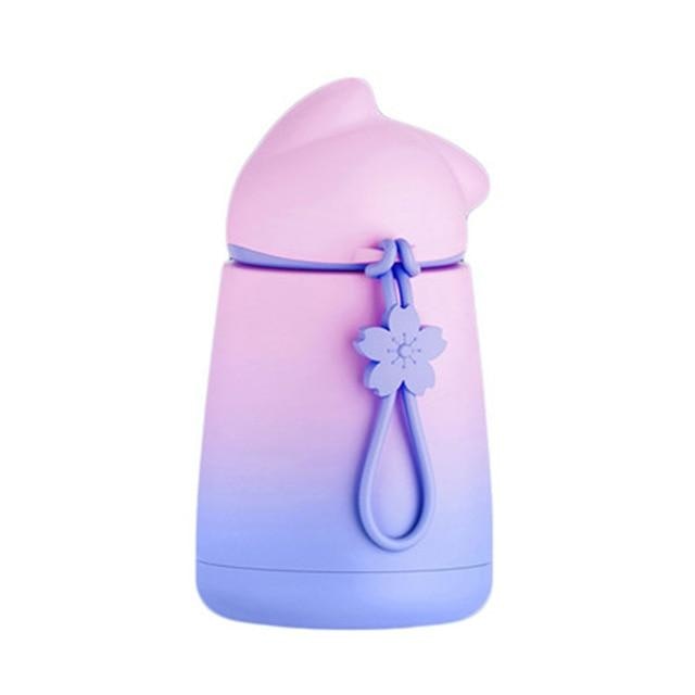 Ombre Kitten Water Bottles - Purple & Pink Kitten