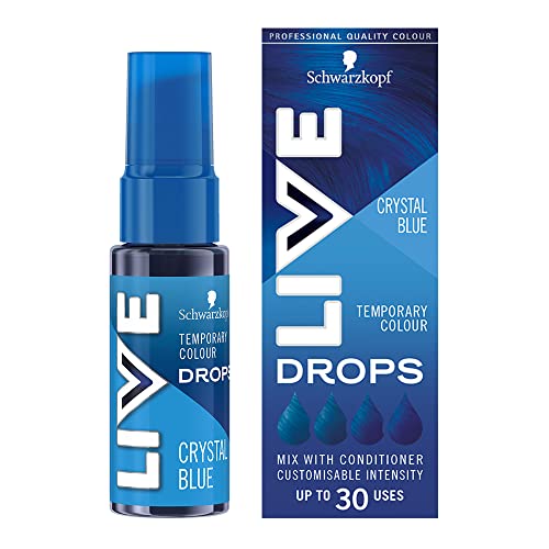 Schwarzkopf LIVE Colour Drops - Crystal Blue 30 ml (Pack of 1)