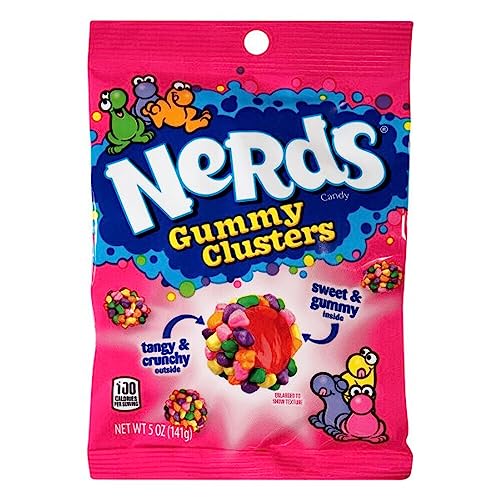 Nerds Gummy Clusters Chewy Candy, 5 Oz (141g) Bag