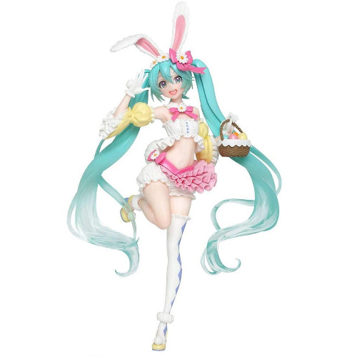SBCX Anime Hatsune Miku Action Figure,Rabbit Ear PVC Figure Toy Kids Toy,Figurine Decoration Collectibles Ornament,Character Standing Statue Figures,for Kids, Adults, Anime Fans