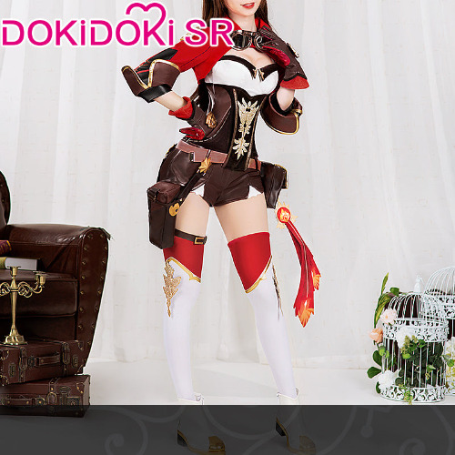 【 Ready For Ship】DokiDoki-SR Game Genshin Impact  Cosplay Amber Costume | XL