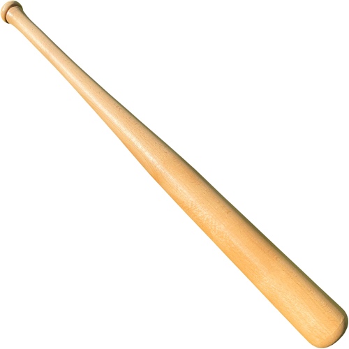 Genuine Solid Beech Wood Baseball Bat - 27 Inch 23 Oz - Tball Bat, Self Defense, Weight Training, and Pickup Games - Classic and Timeless Design - KOTIONOK - 1