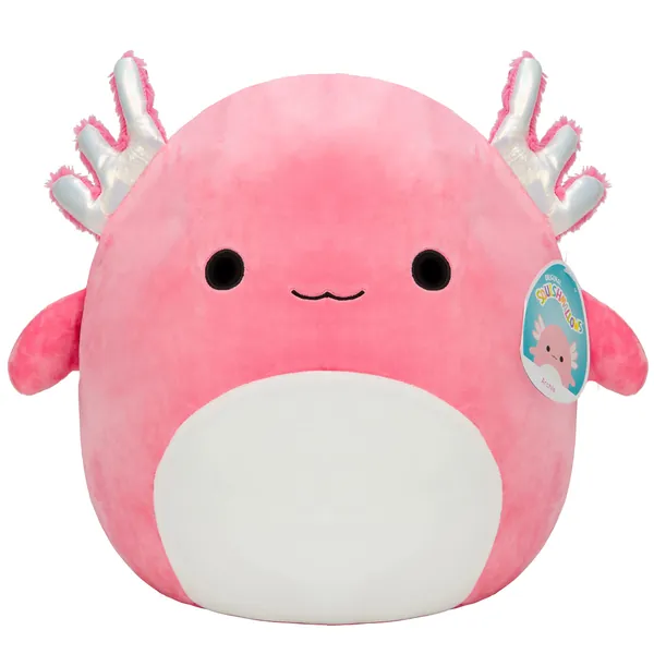 Squishmallow 20" Jumbo Archie The Axolotl - Official Kellytoy Plush - Large Soft and Squishy Pink Stuffed Animal Toy - Great Gift for Kids - 