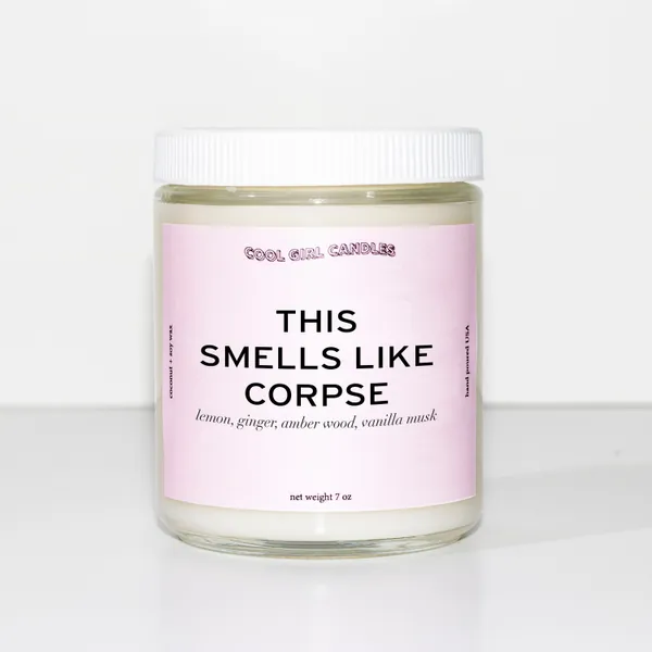 This Smells Like Corpse Husband Candle | Pop Culture Gifts | Funny Candles | Aesthetic Room Decor Corpse Husband Merch Cool Candles Among Us