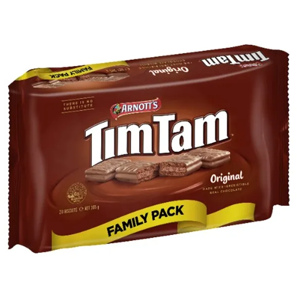 Arnotts Tim Tam Chocolate Biscuits Family Pack, 365g
