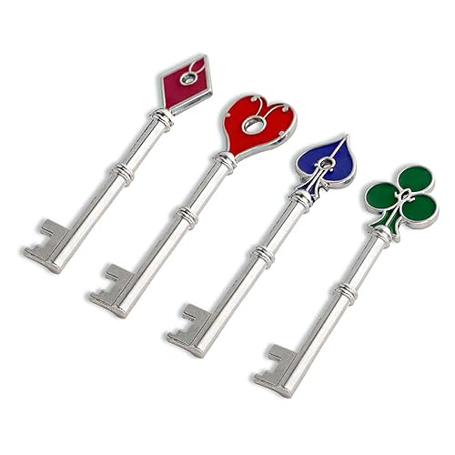 SONGCHANGJEWELRY Game Remake Keys Set - 4 pcs RPD keys Collection Set - for Game Fans, Kids Gift