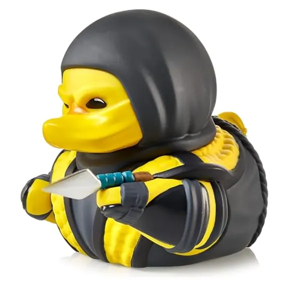 TUBBZ First Edition Scorpion Collectible Vinyl Rubber Duck Figure - Official Mortal Kombat Merchandise - Fighting Action TV, Movies, Comic Books & Video Games - Scorpion