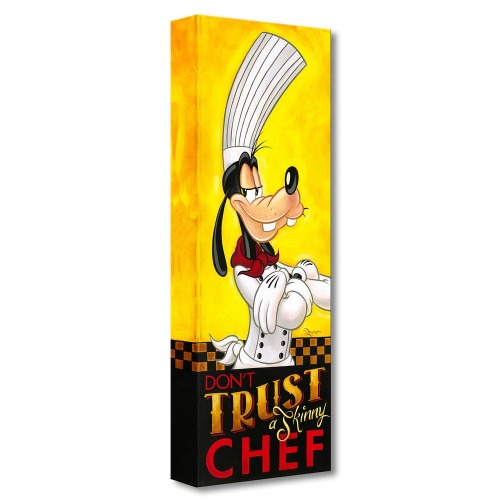 Goofy ''Don't Trust a Skinny Chef'' Giclée on Canvas by Tim Rogerson | Disney Store