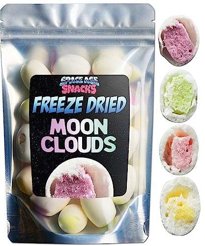 Premium Freeze Dried Hi Chews - Moon Clouds Freeze Dried Candy Shipped in Box for Extra Protection - Space Age Snacks Freeze Dry Candy Freetles for All Ages (4 Ounce) - 4 Ounce (Pack of 1)