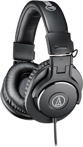 Audio-Technica M30x Professional Monitor Headphones Noir - Unique