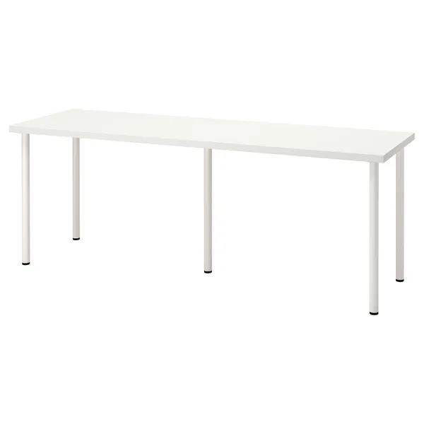 LAGKAPTEN / ADILS Bureau - blanc 200x60 cm