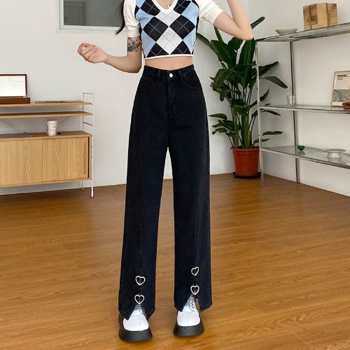 'Not a Phase' Black Grunge Alt Baggy Pants - Black / S