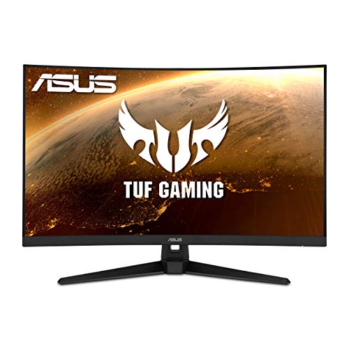 ASUS TUF Gaming 32" 1080P Curved Monitor (VG328H1B) - Full HD, 165Hz (Supports 144Hz), 1ms, Extreme Low Motion Blur, Speaker, Adaptive-Sync, FreeSync Premium, VESA Mountable, HDMI, Tilt Adjustable - 32" Curved FHD 1ms 165Hz FreeSync Premium - Monitor