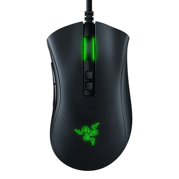 Razer DeathAdder V2 Gaming Mouse: 20K DPI Optical Sensor - Fastest Gaming Mouse Switch - Chroma RGB Lighting - 8 Programmable Buttons - Rubberized Side Grips - Classic Black - Classic Black Mouse