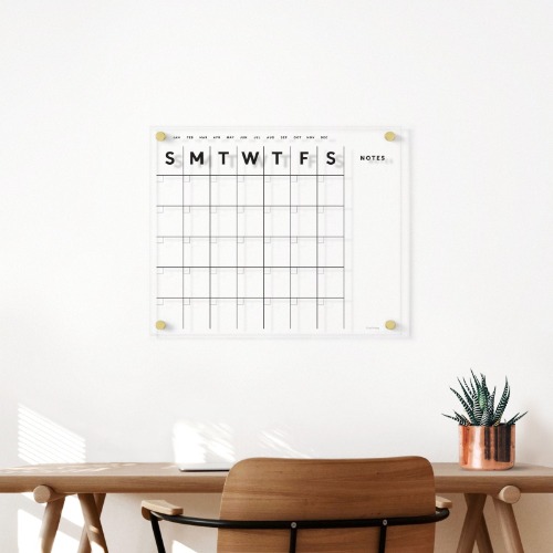 Wall Calendar - Small / Black