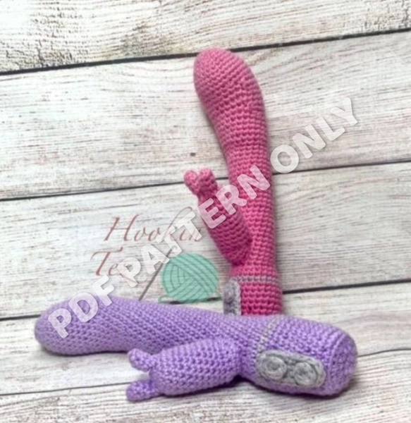 PATTERN ONLY!!! BDSM, Crochet, Sex Toy, Rabbit, Vibrator, Massager, Hilarious, Gag, Gift, Funny
