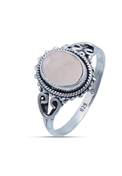 Ring 925 Silber Stein Edelstein echt Silber Damen Sterling Silber Geschenk (MRG-117)