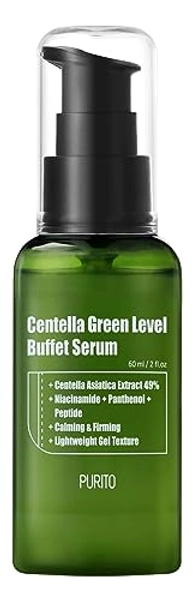 PURITO Centella Grün Level Buffect Serum 60ml2 fl oz, Gesichtsserum, Centella Asiatica,Recovery Gesichtsserum,vegan