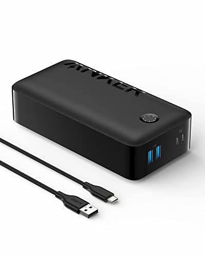 Anker Portable Charger, Power Bank, 40,000mAh 30W Battery Pack with USB-C High-Speed Charging, for MacBook, iPhone iPhone 15/15 Plus/15 Pro/15 Pro Max, iPhone14/13/12 Series, Samsung Galaxy, iPad - black