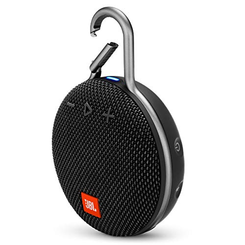 JBL Clip 3, Black - Waterproof, Durable & Portable Bluetooth Speaker - Up to 10 Hours of Play - Includes Noise-Cancelling Speakerphone & Wireless Streaming - Black - Speaker