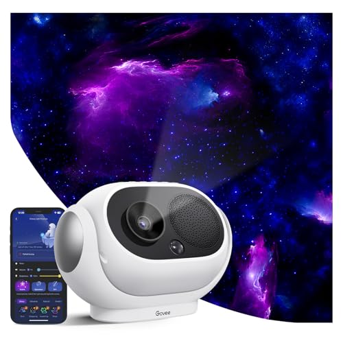 Govee Star Projector, Star Light with 8 Replaceable Discs, 38 Scene Modes, Bluetooth Speaker and 21 White Noises, Relaxing Light for Bedroom, Ceiling