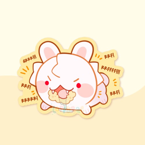 “Rabid Rabbit” Vinyl Sticker