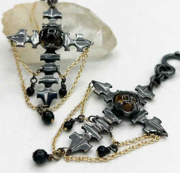 Gothic Cross Ear Weights