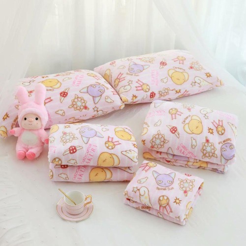 Magical Girl Fuzzy Blanket Set - Medium Blanket (1.5x2M)